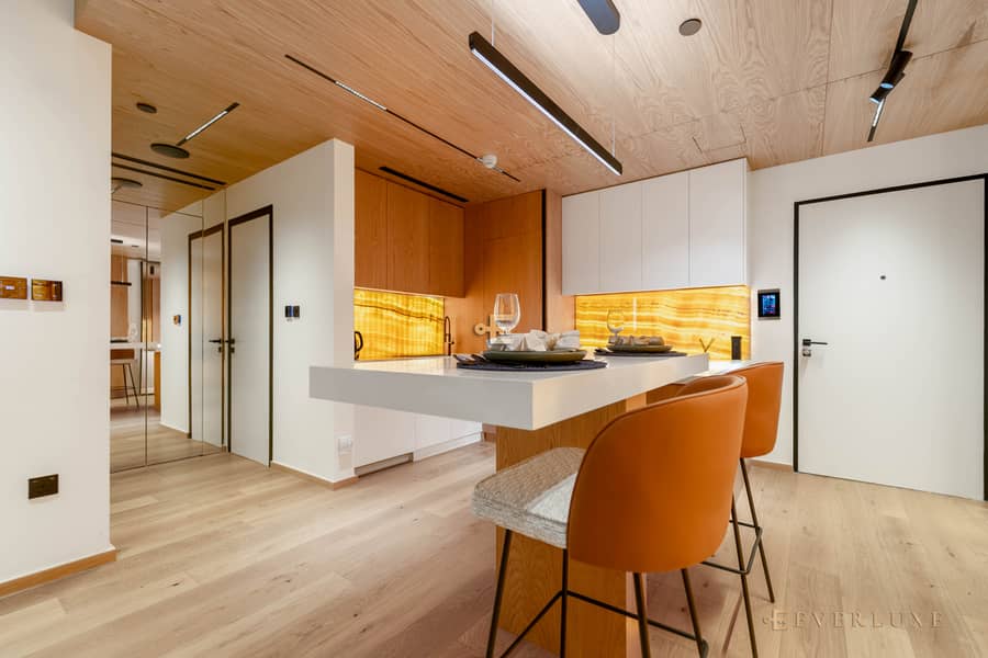 Warm Minimalist Waterfront Residence with Sea & Palm Jumeirah Views - Image 11