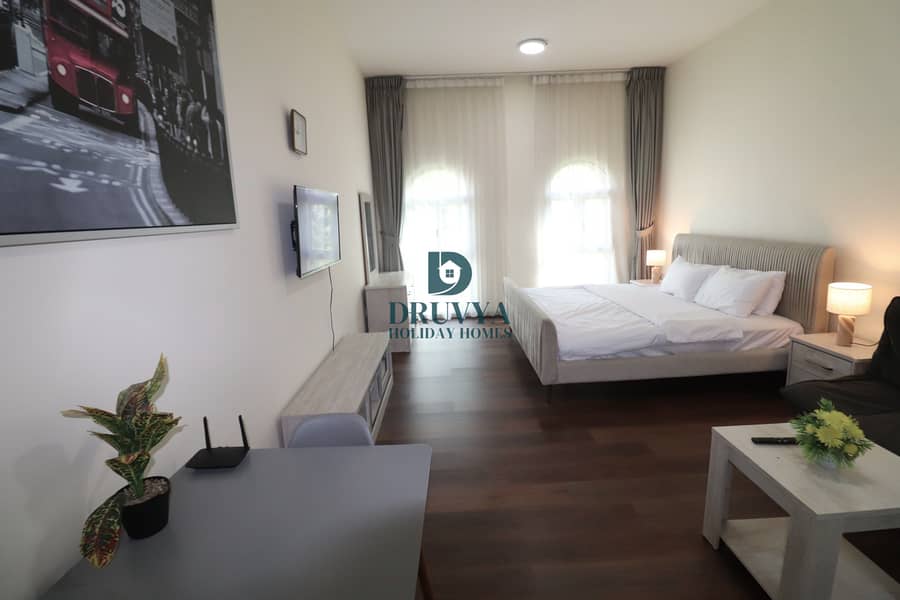 Fully Furnished Studio Near Metro Station Monthly AED 7000/-