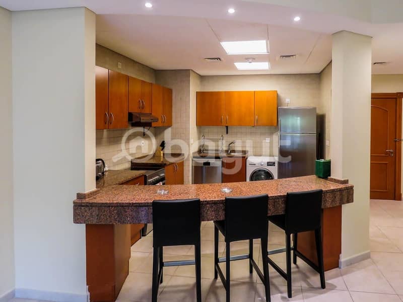 8 Fully Furnished Fully equipped one bedroom apartment in DIP Green Community