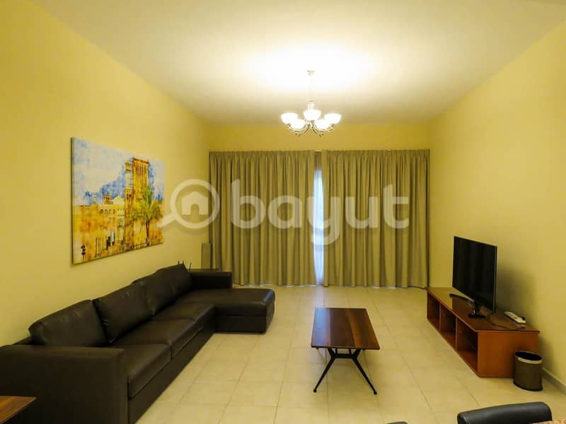 9 Fully Furnished Fully equipped one bedroom apartment in DIP Green Community