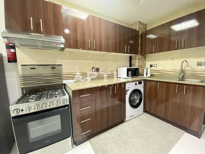 Stylish Furnished Studio | Kitchen with Appliances | Balcony | Including Dewa & Gas