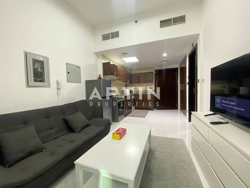 Stylish Furnished Studio | Kitchen with Appliances | Balcony | Including Dewa & Gas - Image 13