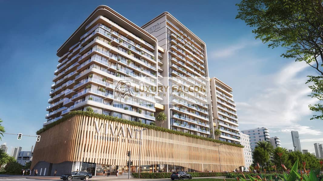 Luxury 1BR | Jacuzzi, Laundry & Study | Boulevard View | Premium Layout