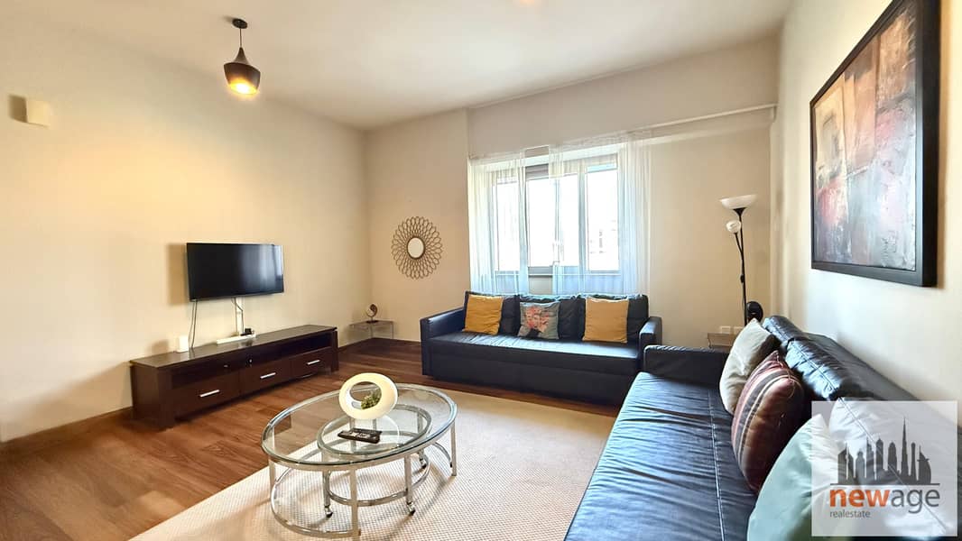 Large Fully Furnished Studio | Burj Khalifa View | Converted to 1BR | Executive Tower B