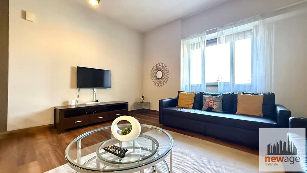 Large Fully Furnished Studio | Burj Khalifa View | Converted to 1BR | Executive Tower B