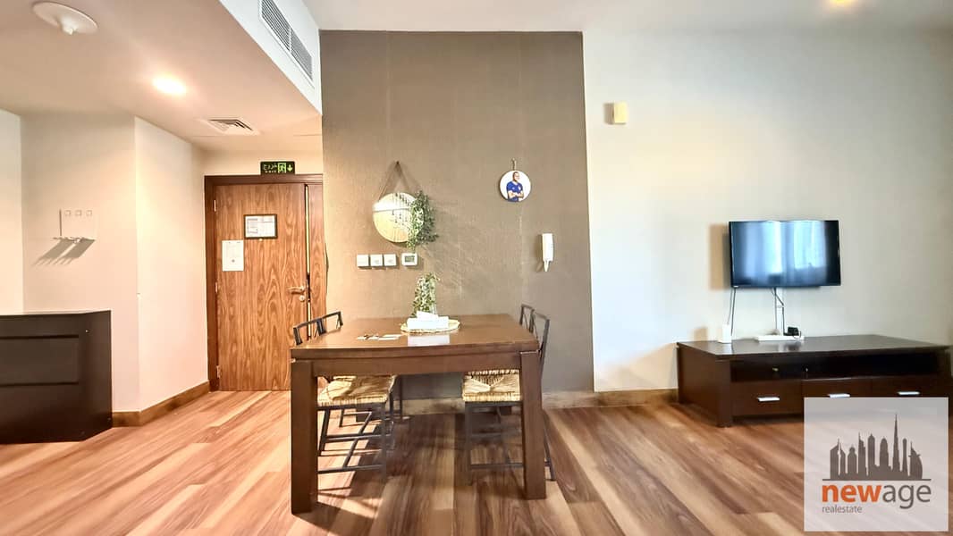 Large Fully Furnished Studio | Burj Khalifa View | Converted to 1BR | Executive Tower B - Image 13