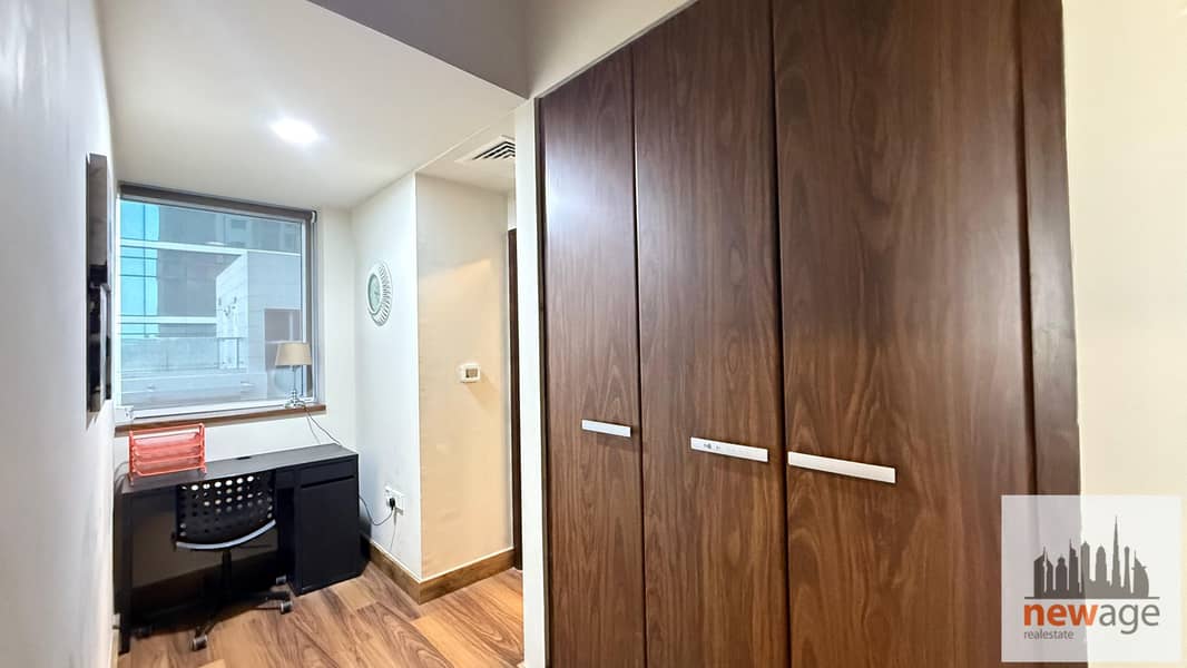 Large Fully Furnished Studio | Burj Khalifa View | Converted to 1BR | Executive Tower B - Image 15