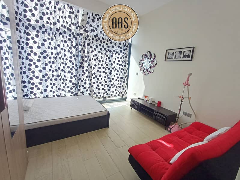 Fully furnished Studio apartment with chiller-free only 56k with 1ceq Ready to move