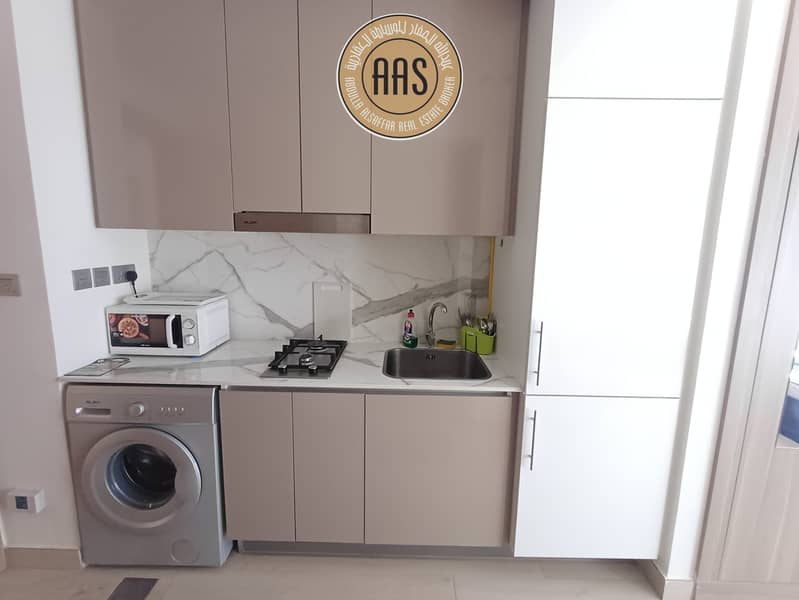 Fully furnished Studio apartment with chiller-free only 56k with 1ceq Ready to move