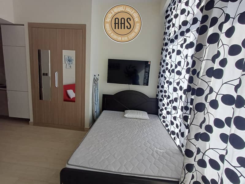 Fully furnished Studio apartment with chiller-free only 56k with 1ceq Ready to move