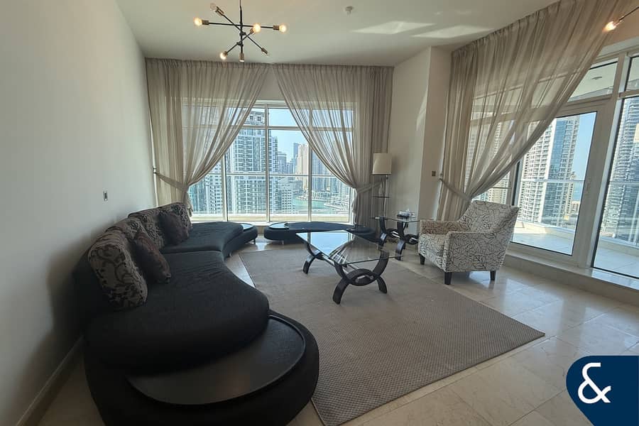 Large Balcony | Full Marina View | Furnished