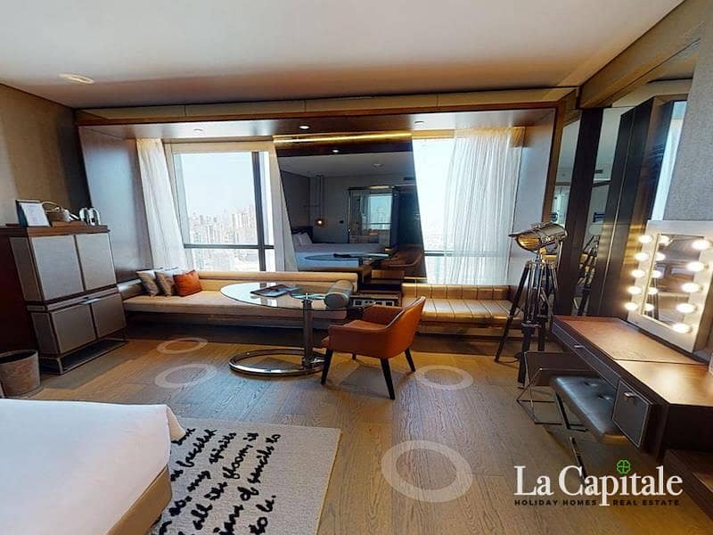 Premium Studio | Burj Khaliva View | Furnished