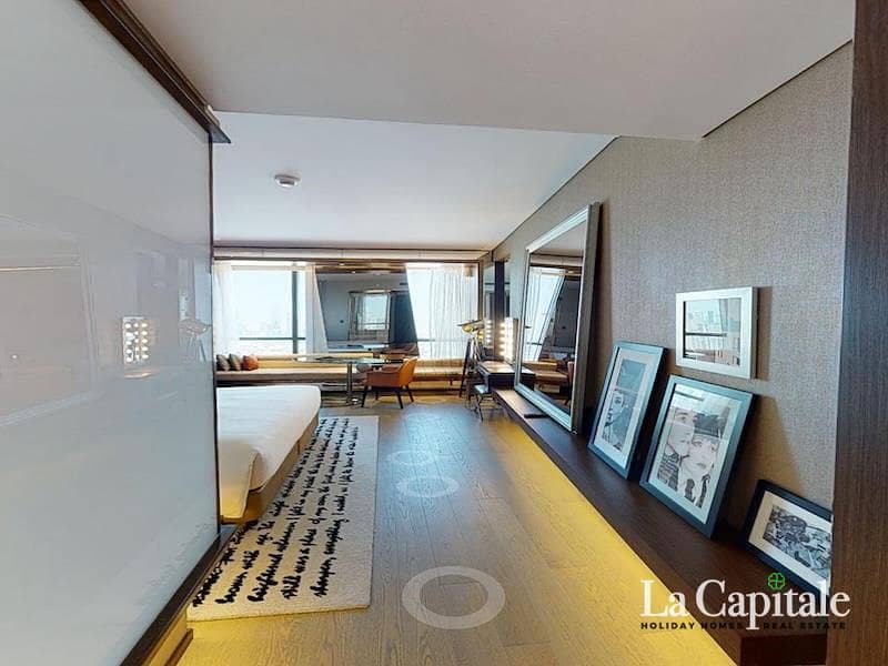 Premium Studio | Burj Khaliva View | Furnished