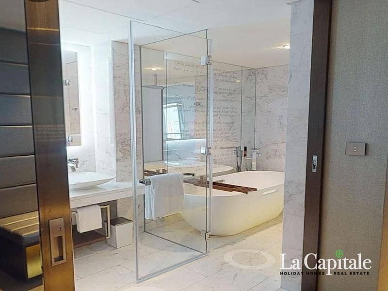 Premium Studio | Burj Khaliva View | Furnished - Image 9