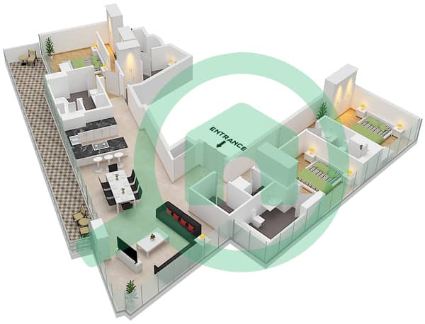 Unit 4,8 Floor 54-57