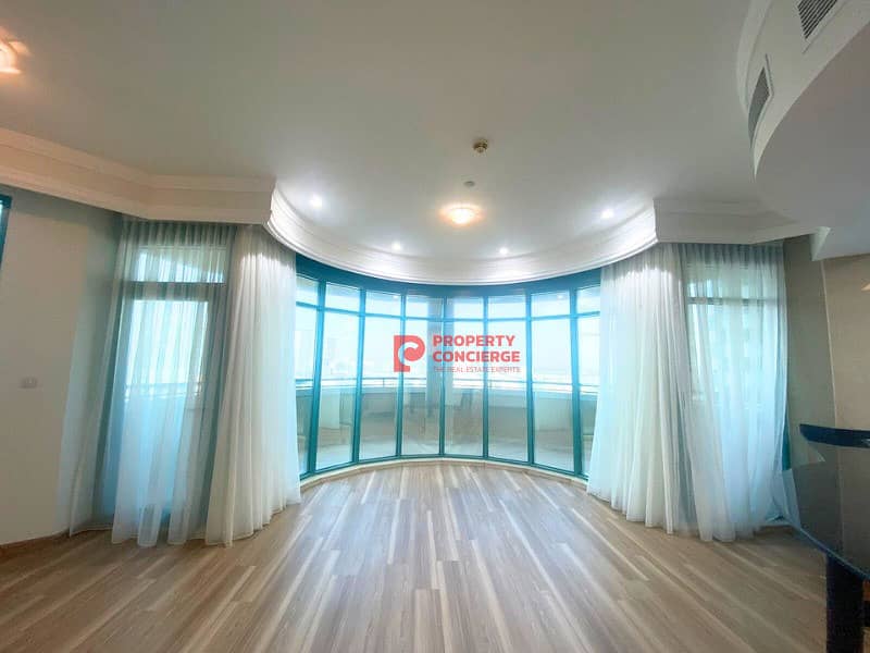 Exclusive |Sea View |Semi Furnished | Chiller Free