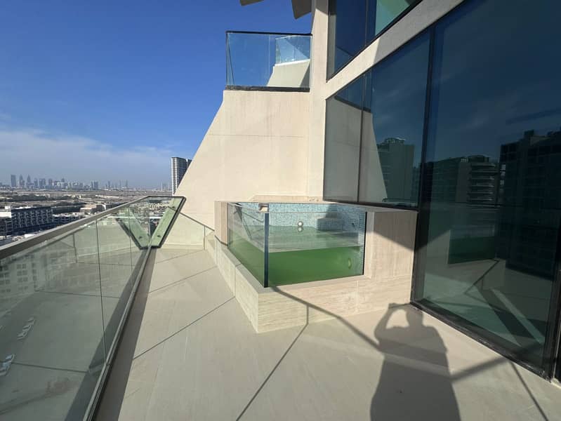 Luxury 1BR +Study Apartment with Private Pool in Binghatti Royale, JVC | AED 105,000