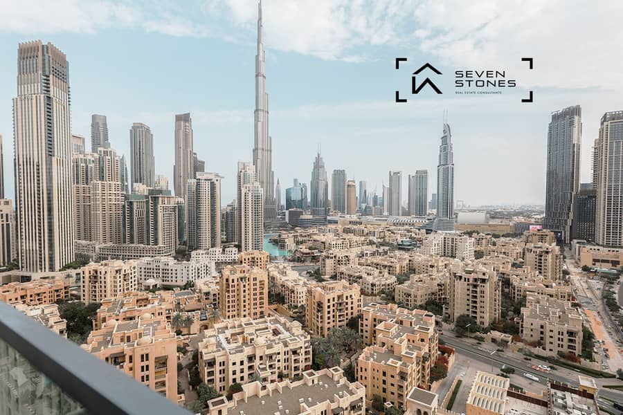 Burj Khalifa View | High Floor | Unfurnished