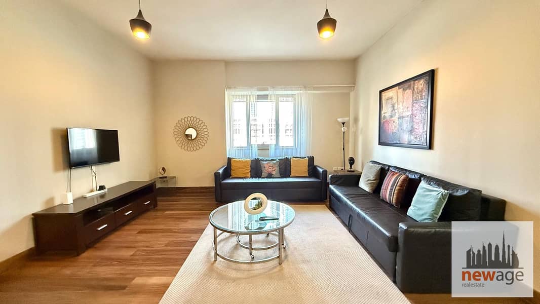 Burj Khalifa View Fully Furnished Large Studio Converted to 1BR Executive Tower B