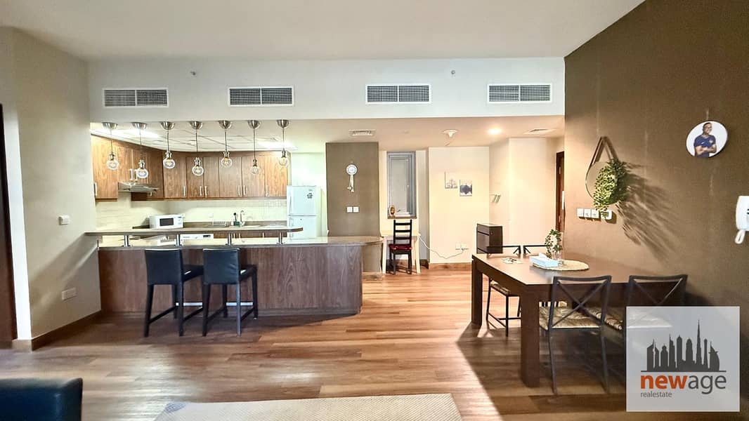 Burj Khalifa View Fully Furnished Large Studio Converted to 1BR Executive Tower B