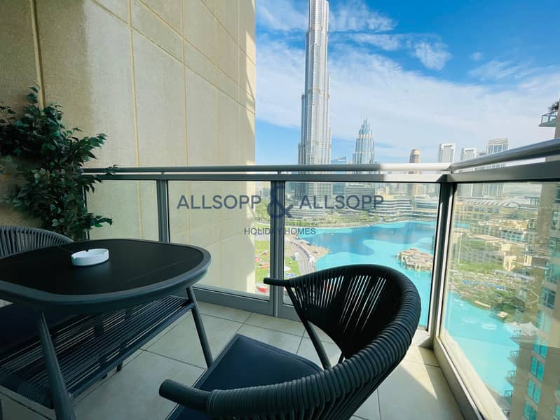 Full Burj Khalifa Fireworks View -2 BR in Downtown