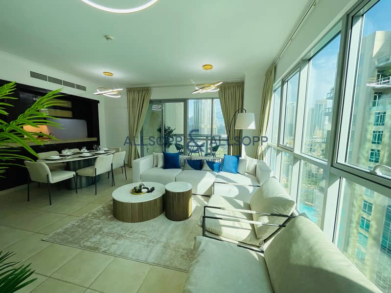 Full Burj Khalifa Fireworks View -2 BR in Downtown