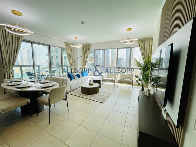 Full Burj Khalifa Fireworks View -2 BR in Downtown