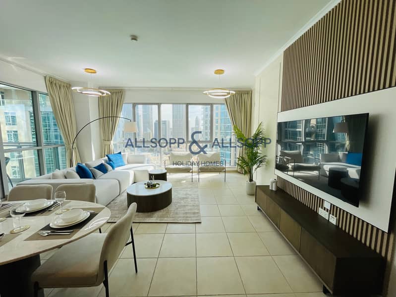 Full Burj Khalifa Fireworks View -2 BR in Downtown