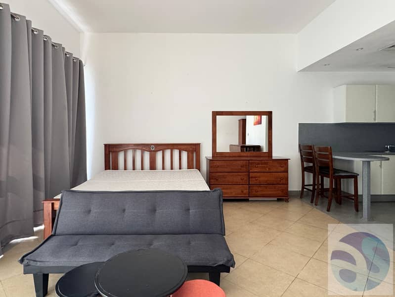 Furnished Studio | Balcony | Chiller Free | Front of Metro