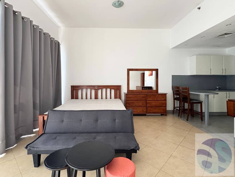 Furnished Studio | Balcony | Chiller Free | Front of Metro