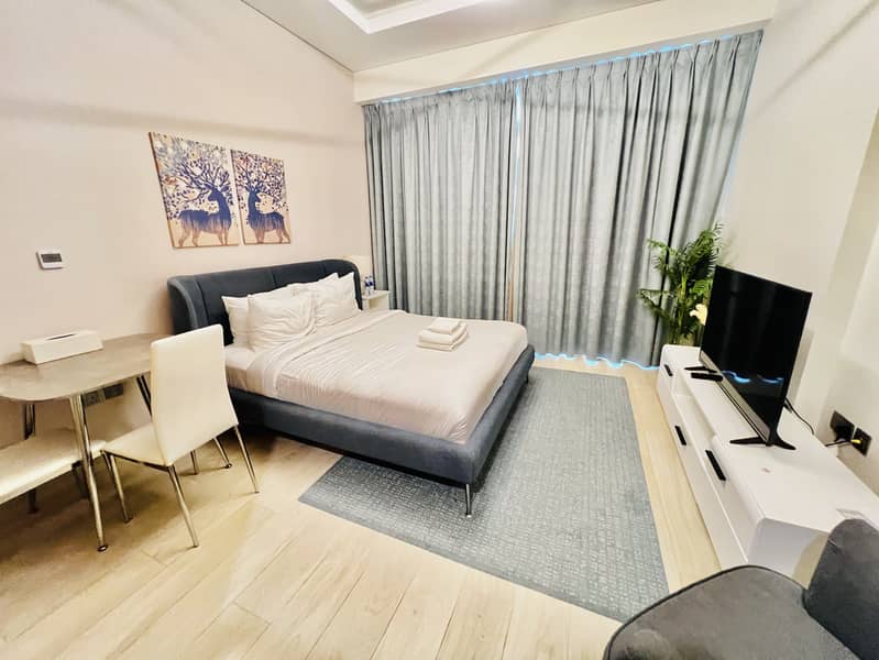 Same Like New // Spacious Furnished Studio Just 60k Rent 4 Cheques