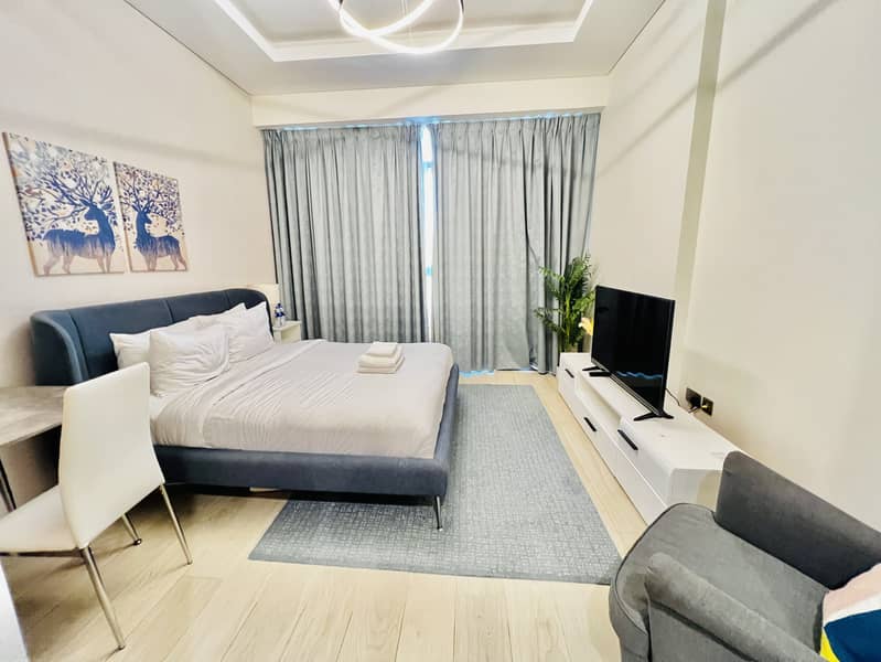 Same Like New // Spacious Furnished Studio Just 60k Rent 4 Cheques