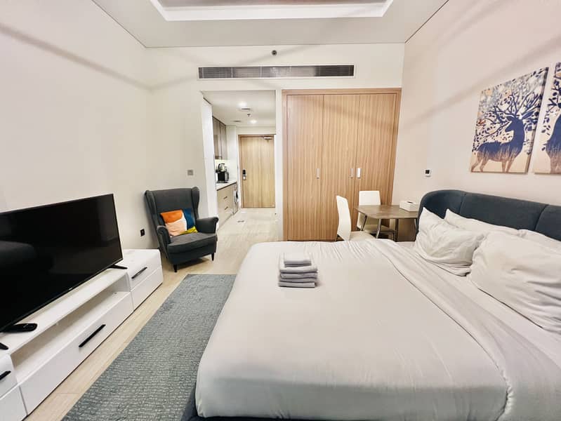 Same Like New // Spacious Furnished Studio Just 60k Rent 4 Cheques - Image 8