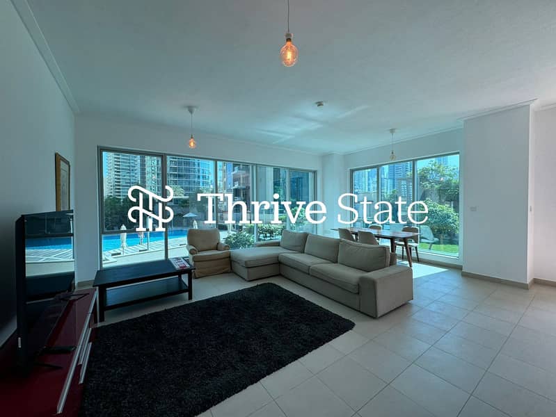 Spacious and Bright Layout with Garden View