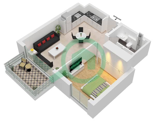 Type A7 Unit 8 Floor Podium, Unit 13 Floor 1-8, Unit 4,22 Floor 2-8
