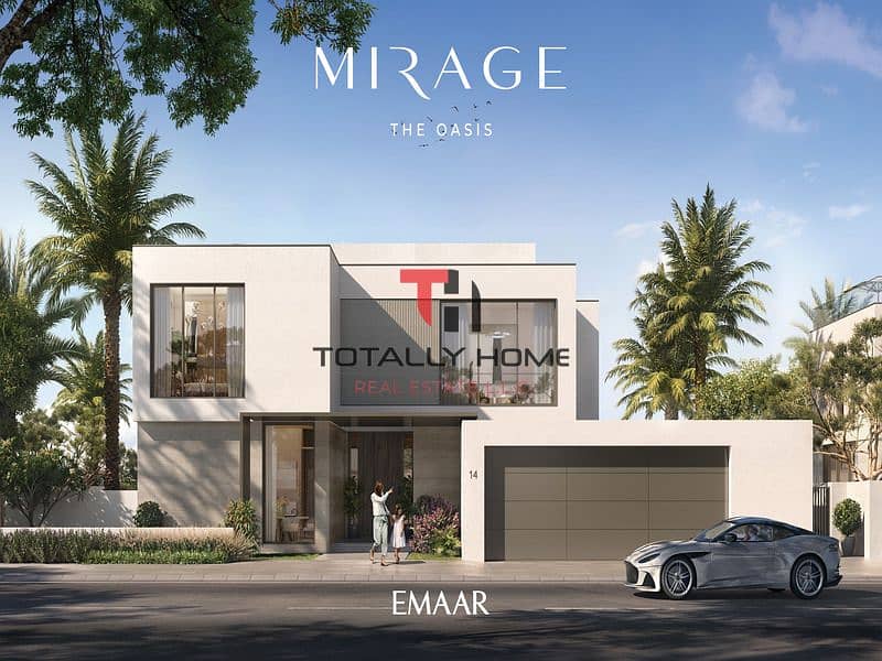 Brand New 5BR Mirage Villa | Green Belt | The Oasis by Emaar | Lagoon Access