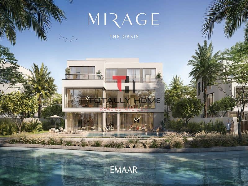 Brand New 5BR Mirage Villa | Green Belt | The Oasis by Emaar | Lagoon Access