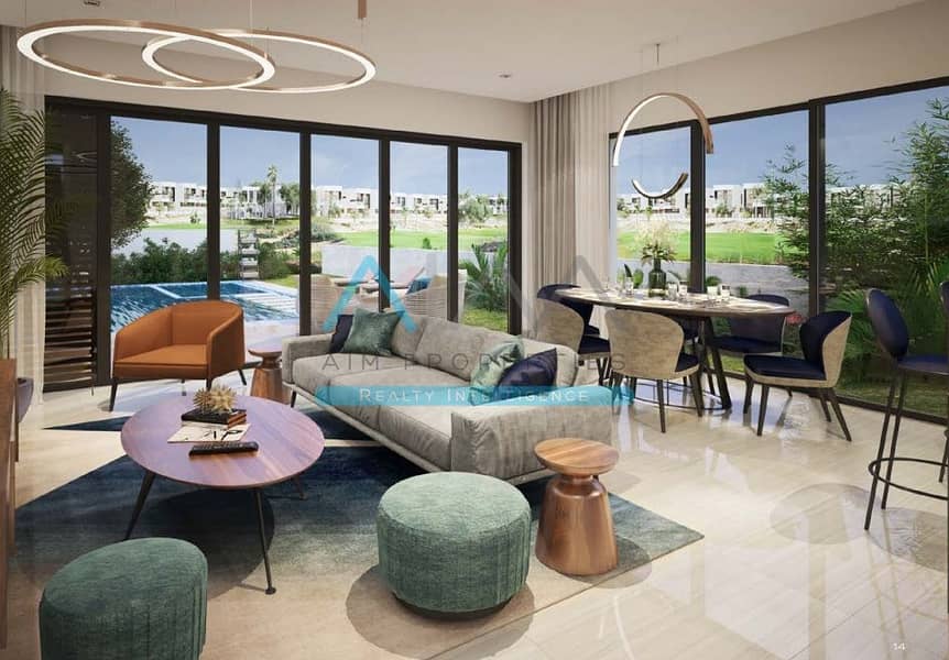 END CORNER VILLA 5BR/MAIDS ROOM DAMAC HILLS 1 WITH PAYMENT PLAN FOR SALE