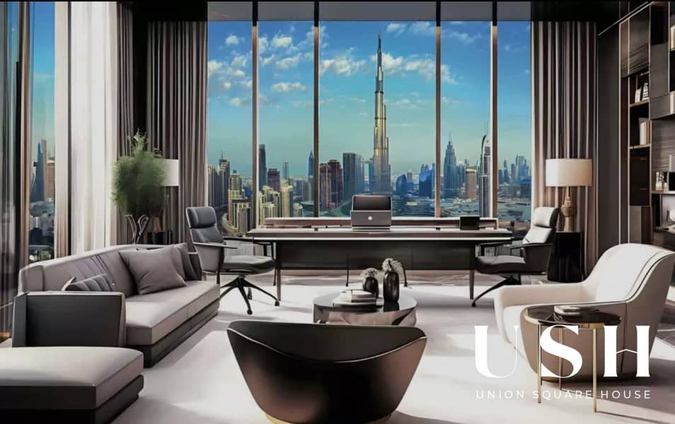 Distress Deal | Fully Furnished Executive Studio | BURJ KHALIFA Views | Post-Handover