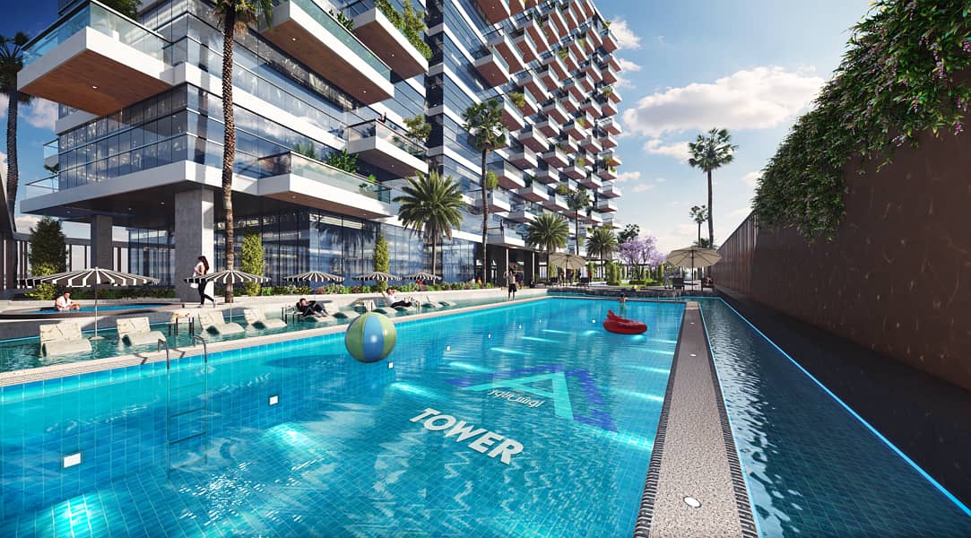 1BR Ocean Living | Lazy River & Podium View - Image 19