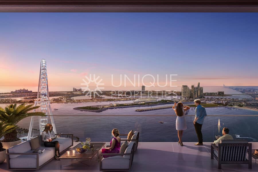 Exclusive|High Floor|Full Sea and Ain Dubai Views
