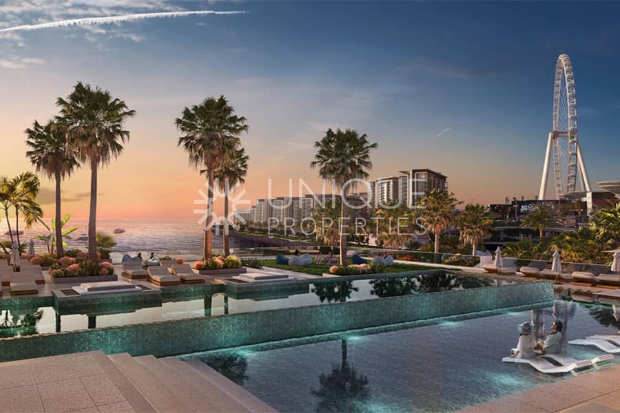 Exclusive|High Floor|Full Sea and Ain Dubai Views