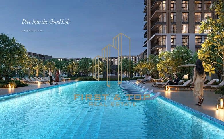 3 BR High Floor | Pool View | Prime Location | Next to Metro | 10% DP | No Commission