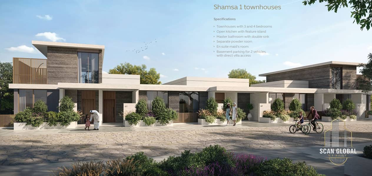 Luxury 4BR Shamsa Townhouse in Expo Valley | AED 6.5M | Corner Unit with Full Overlooking the Wadi