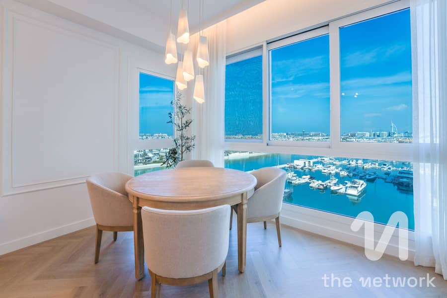 Brand New Renovation | Sea And Burj Views | Vacant