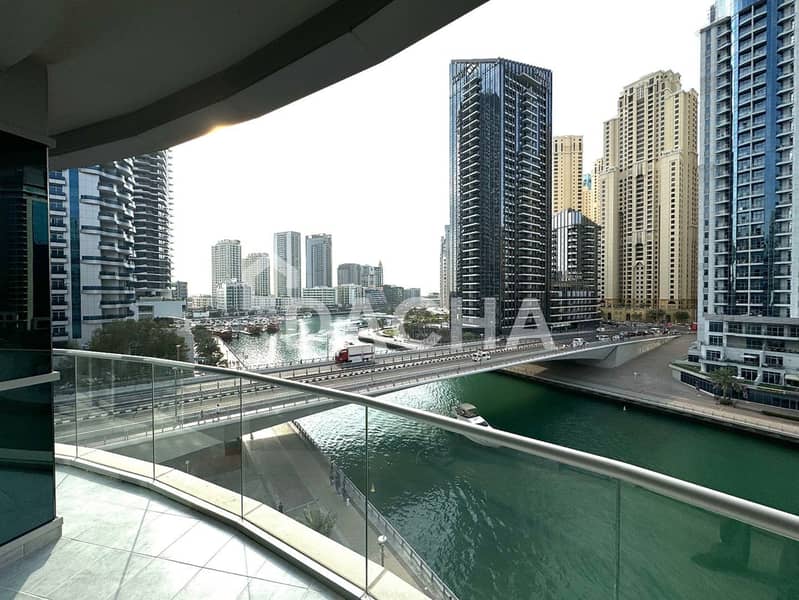 Furnished | Full Marina View | 3BR + Maids