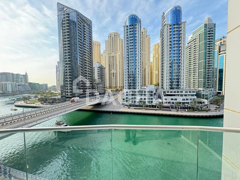 Furnished | Full Marina View | 3BR + Maids