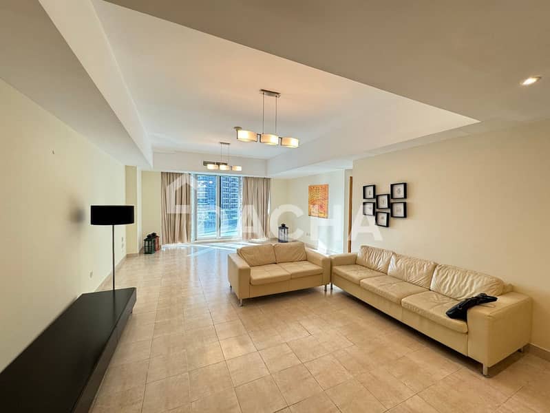 Furnished | Full Marina View | 3BR + Maids