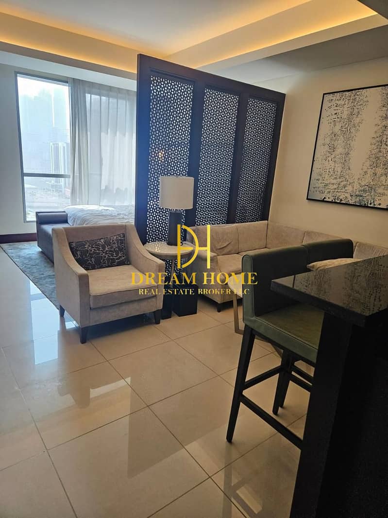 Luxury Furnished Studio in Address Downtown | Prime Location