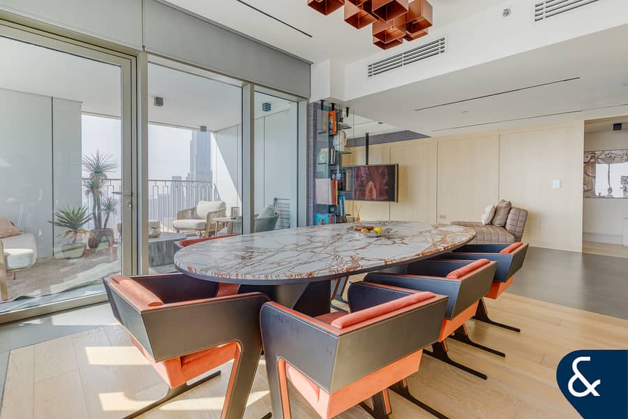 High Floor | Burj Views | Furnished | 4 Beds